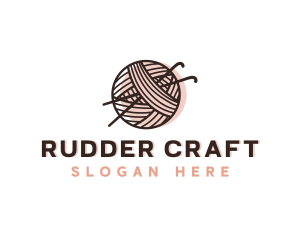 Knitting Yarn Thread logo design