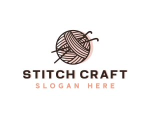 Knitting Yarn Thread logo design