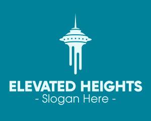 Blue Seattle Tower logo