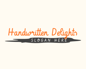 Cursive Handwritten Wordmark logo design