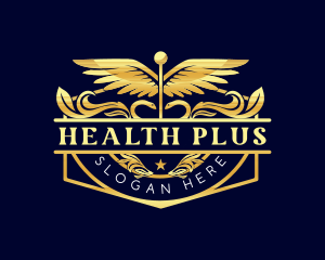 Health Medical Caduceus logo design