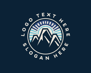 Mountain - Mountain Hiking Trekking logo design