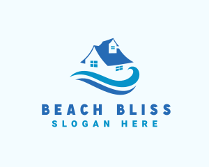 Beach Wave House logo design