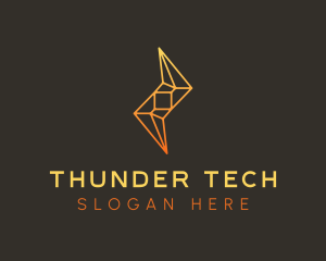 Electric Tech Lightning  logo design