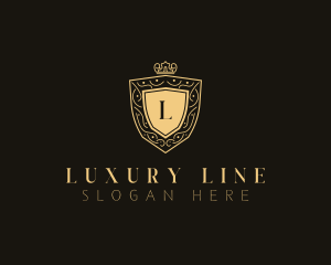 Luxury Crown Shield logo design