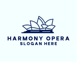 Opera House Landmark logo design