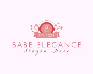 Elegant Floral Cosmetics Boutique logo design