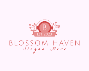 Elegant Floral Cosmetics Boutique logo design