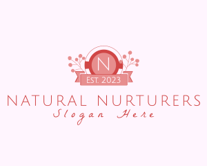 Elegant Floral Cosmetics Boutique logo design