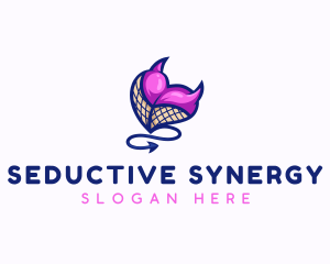 Seductive Lingerie Devil  logo design