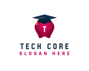 Apple School Graduation logo design