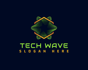 Digital Cyber Wave logo design