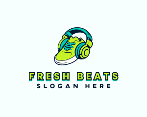 Hip Hop Headset Sneakers logo