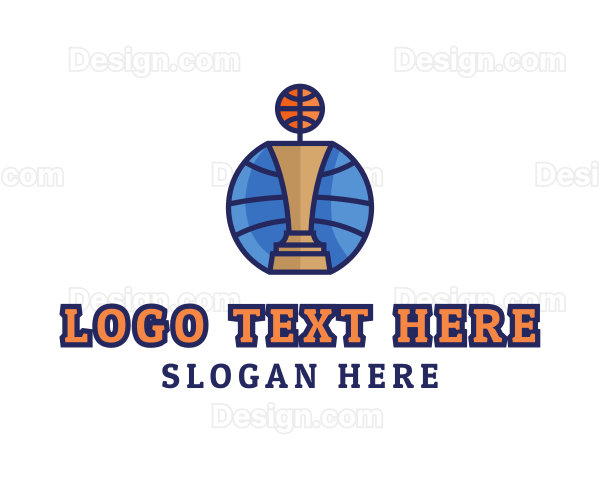 Basketball Tournament Competition Trophy Logo