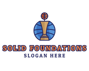 Basketball Tournament Competition Trophy Logo