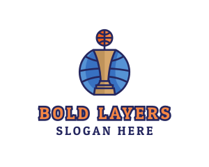 Basketball Tournament Competition Trophy logo design