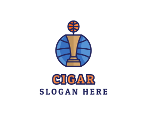 Basketball Tournament Competition Trophy logo design