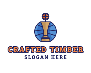 Basketball Tournament Competition Trophy logo design