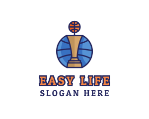 Basketball Tournament Competition Trophy logo design