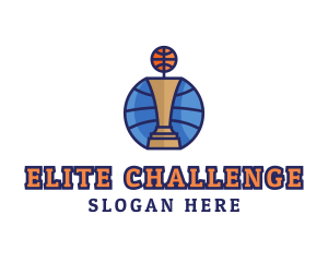 Basketball Tournament Competition Trophy logo