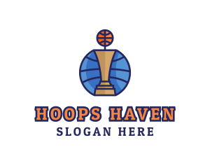 Basketball Tournament Competition Trophy logo