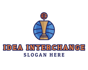 Basketball Tournament Competition Trophy logo design