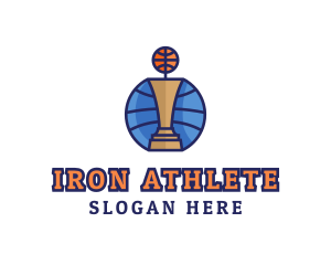 Basketball Tournament Competition Trophy logo design