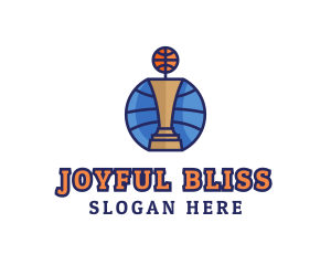 Basketball Tournament Competition Trophy logo design