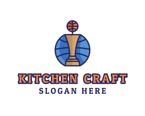 Basketball Tournament Competition Trophy logo design