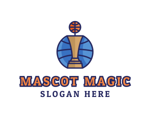 Basketball Tournament Competition Trophy logo design