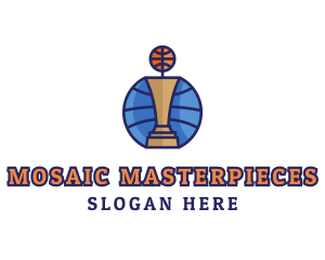 Basketball Tournament Competition Trophy logo design