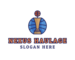 Basketball Tournament Competition Trophy logo design