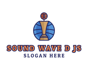 Basketball Tournament Competition Trophy logo design