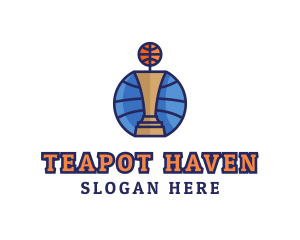 Basketball Tournament Competition Trophy logo design