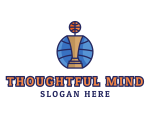 Basketball Tournament Competition Trophy logo design