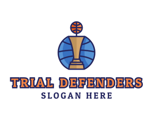 Basketball Tournament Competition Trophy logo design