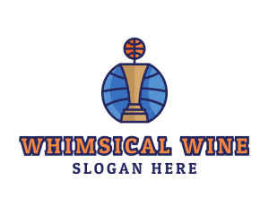 Basketball Tournament Competition Trophy logo design