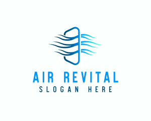 Wind Ventilation Exhaust logo design