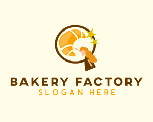 Star Croissant Bakery logo design