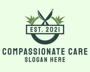 Lawn Care Shears  logo design
