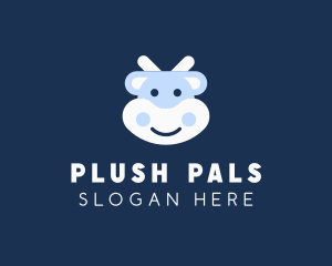 Cute Cartoon Cow logo design