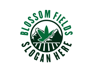 Marijuana Mountain Field logo design