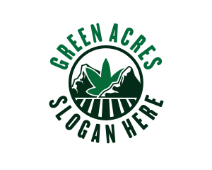 Marijuana Mountain Field logo design