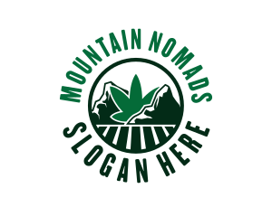 Marijuana Mountain Field logo design