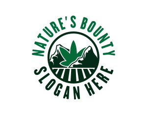 Marijuana Mountain Field logo design