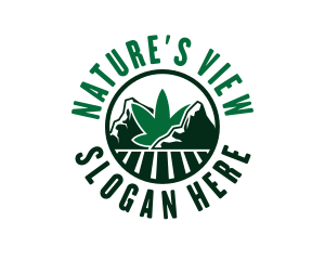 Marijuana Mountain Field logo design