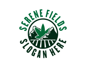 Marijuana Mountain Field logo design