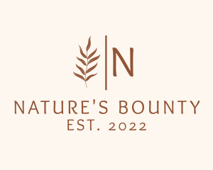 Natural Wellness Leaves logo design