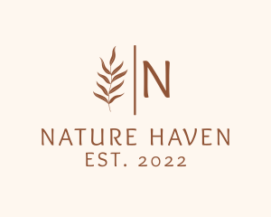 Natural Wellness Leaves logo design