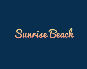 Sunset Beach Resort logo design